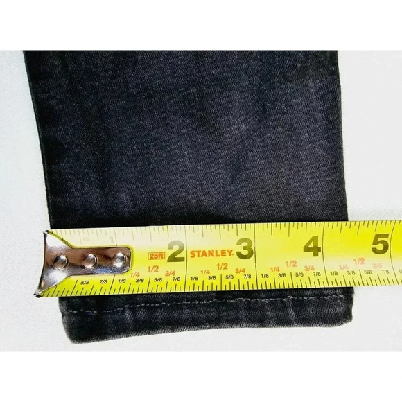 Rag & Bone Size 25X24 Women Black Ankle Skinny Embroidered Pocket Logo Jeans USA - Picture 4 of 13